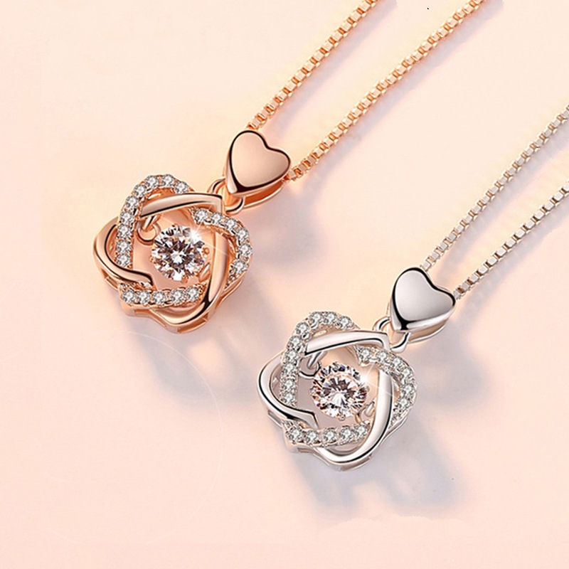 Beautiful Rose Gold and  Pink Necklace